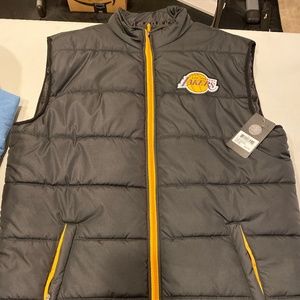Lakers Down Vest Jacket Brand New